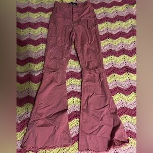 Fashion Nova Pink Flare Jeans
